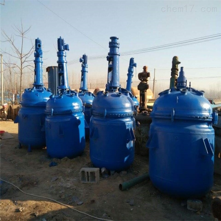 出售二手搪瓷反应釜化工厂设备搪瓷完好