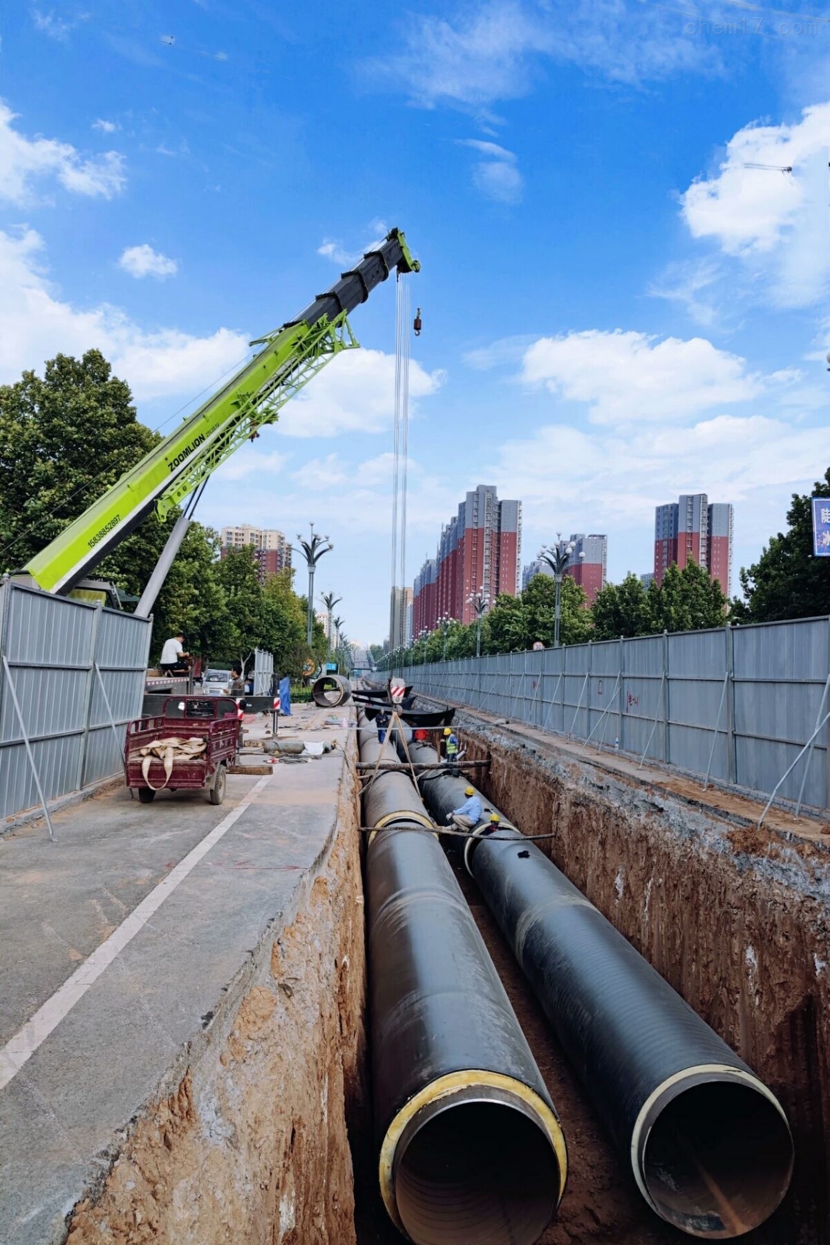 直埋式保温管敷设方式