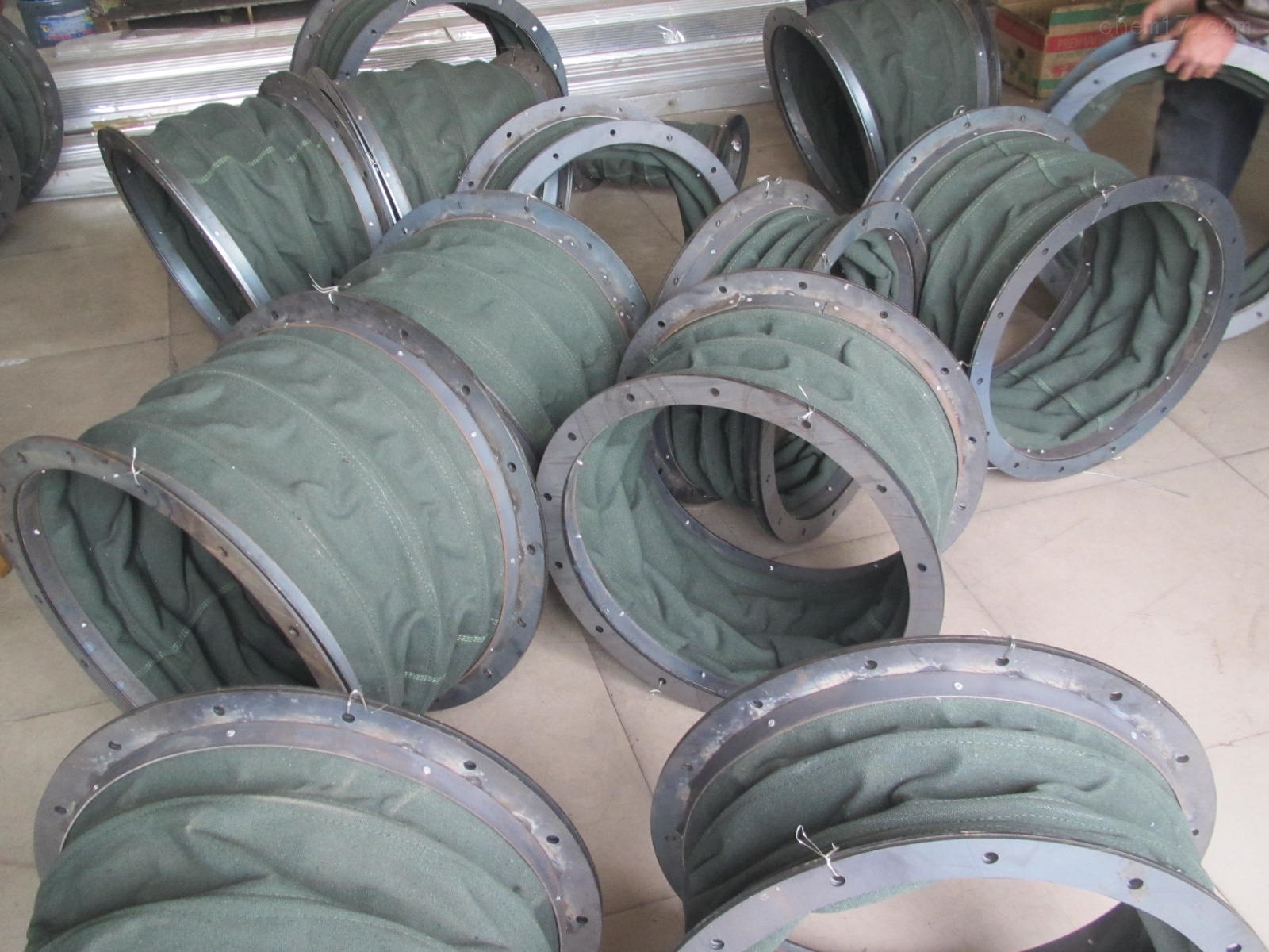 防火阻燃风机通风圆形软连接